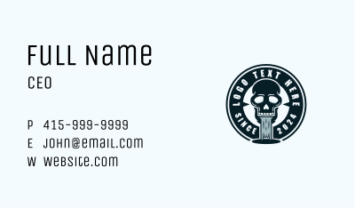Skull Tattoo Streetwear Business Card Image Preview