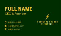 Voltage Electrical Energy  Business Card Design