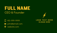 Voltage Electrical Energy  Business Card Design