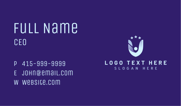 People Leader Badge Business Card Design Image Preview