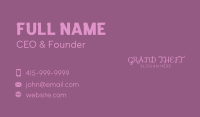 Elegant Cosmetic Wordmark Business Card Image Preview