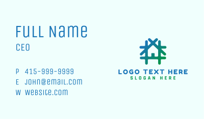 Gradient Home Real Estate Business Card Image Preview