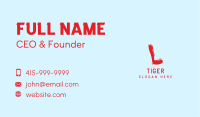 Liquid Soda Letter L Business Card Image Preview