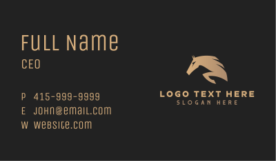 Horse Equestrian Stallion Business Card Image Preview