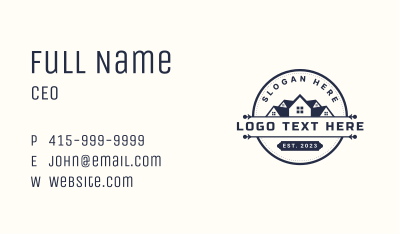 House Roofing Realty Business Card Image Preview