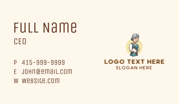 Housekeeper Lady Maid Business Card Design Image Preview