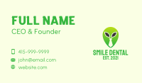 Green Alien Tie  Business Card Image Preview