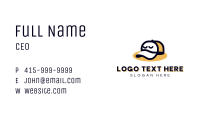 Trucker Cap Apparel Business Card Image Preview