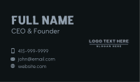 Gray Business Wordmark Business Card Image Preview