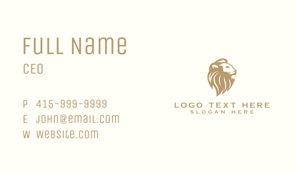 Lion Business Professional Business Card Design Image Preview