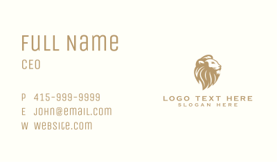Lion Business Professional Business Card Image Preview