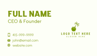 Island Coconut Tree Business Card Preview