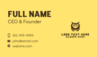 Owl Bird Gaming Character Business Card Image Preview
