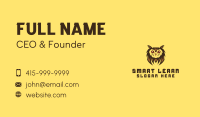 Owl Bird Gaming Character Business Card Image Preview