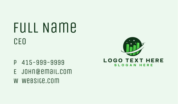 Chart Growth Finance Business Card Design Image Preview