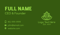 Symmetrical Organic Plant Business Card Image Preview