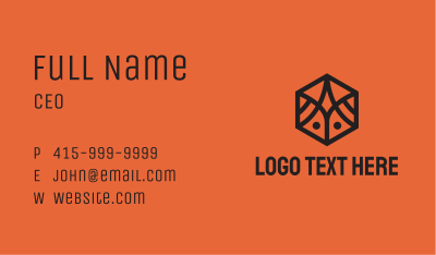 Simple Geometric Insect Business Card