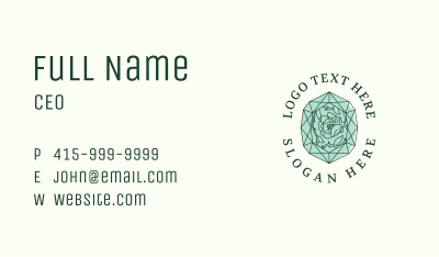 Luxury Emerald Jewelry Business Card Image Preview