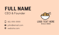 Asian Dumpling Diner Business Card Image Preview
