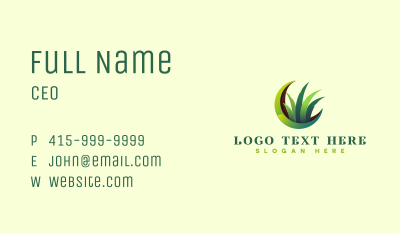 Nature Grass Gardening Business Card Image Preview