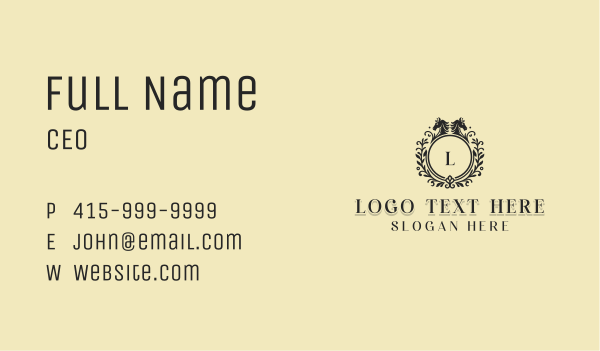 Regal Luxury Horse  Business Card Design Image Preview