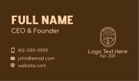 Brown Coffee Stall  Business Card Design