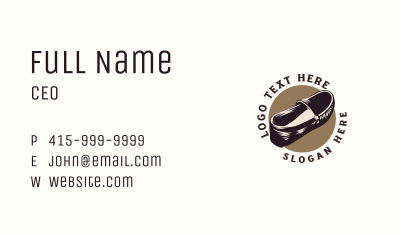 Formal Loafer Shoe Business Card Image Preview