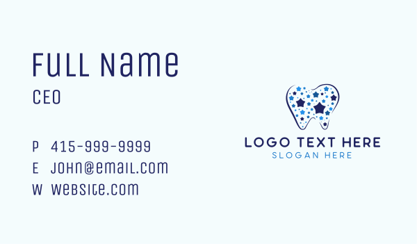 Star Dental Care Tooth Business Card Design Image Preview