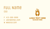 Flame Pan Restaurant Business Card Image Preview