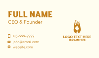 Flame Pan Restaurant Business Card Image Preview