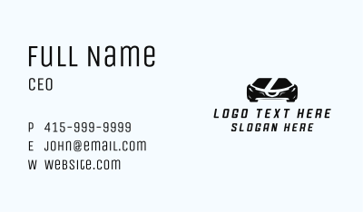 Supercar Racing Vehicle Business Card Image Preview