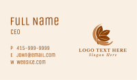 Nature Leaf Hand Business Card Image Preview