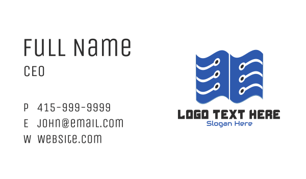 Blue Tech Modules Business Card Design Image Preview