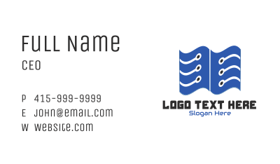 Blue Tech Modules Business Card Image Preview