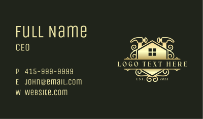 Carpentry Hammer Renovation Business Card Image Preview