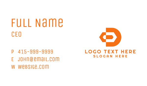 Logistics Company Letter D Business Card Design Image Preview