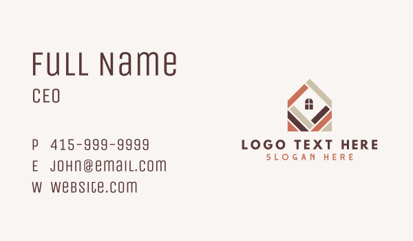 Home Tile Flooring Business Card Design Image Preview