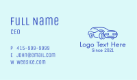 Blue Convertible Car  Business Card Image Preview