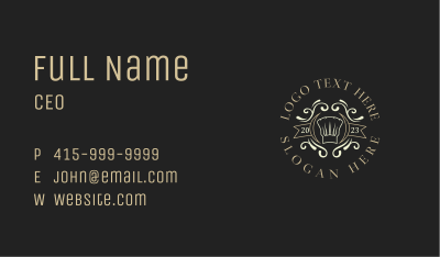 Gourmet Chef Restaurant Business Card Image Preview