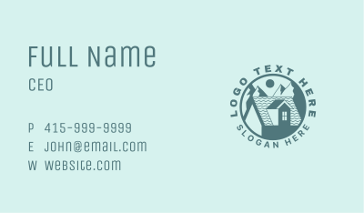 Mountain House Cabin Business Card Image Preview