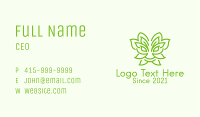 Green Leaf Dragon  Business Card Image Preview