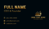 Statistics Investment Graph Business Card Preview