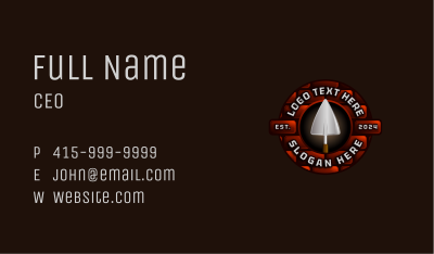 Brick Trowel Masonry Business Card Image Preview