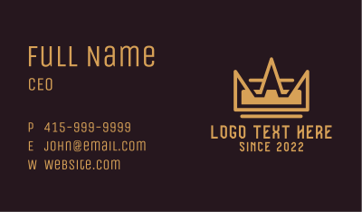 Deluxe Realtor Crown Business Card