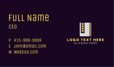 Film Strip Bookmark Business Card Image Preview
