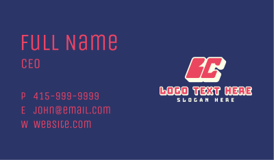 Streetwear Clothing Letter BC Business Card Image Preview
