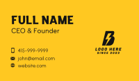 Lightning Volt Letter B Business Card Image Preview