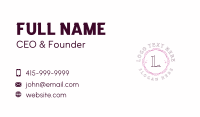 Elegant Feminine Jewelry Business Card Preview