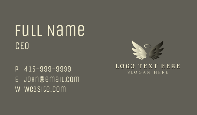 Religious Angel Wings Business Card Image Preview