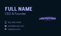 Graffiti Cool Wordmark Business Card Preview